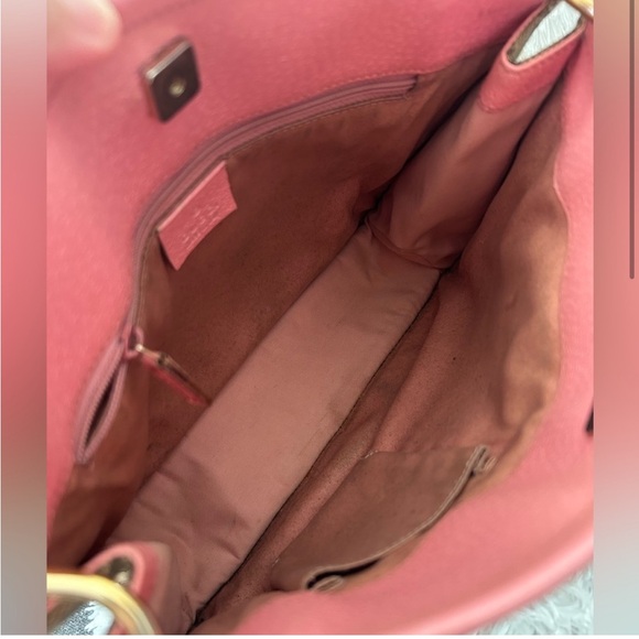 SOLD Authentic Gucci GG Monogram Eclipse Crossbody Bag with Pink Strap - Picture 3 of 8